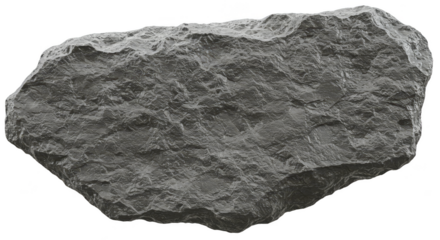 Isolated Rock Stone Texture Gray Background Natural Mineral