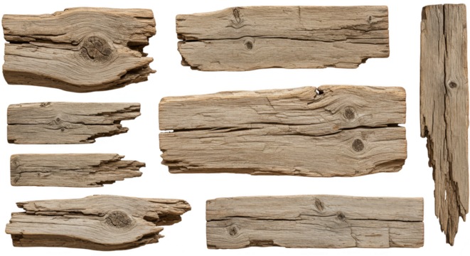 Isolated Background Old Wood Plank Texture Rough Grain Surface