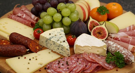 Indulge in a Symphony of Flavors: A Gourmet Cheese and Charcuterie Board Showcases Exquisite Delights