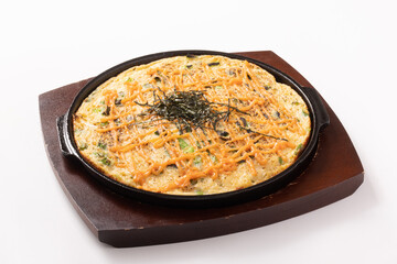 とろろ焼き　明太子ソース