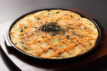 とろろ焼き　明太子ソース