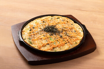 とろろ焼き　明太子ソース