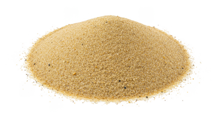 Isolated Pile of Sand Transprent Background Beach Desert Material