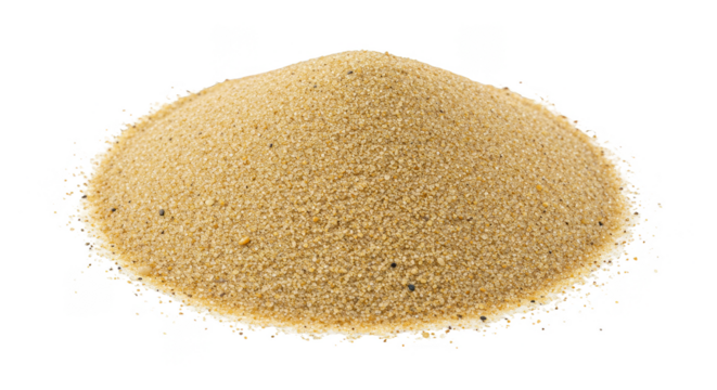 Isolated Pile of Sand Transprent Background Beach Desert Material