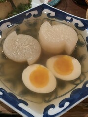 boild veg and egg