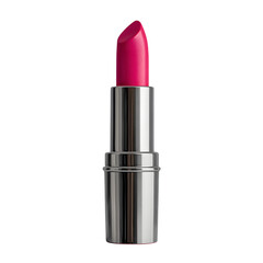 Obraz premium Vibrant red lipstick tube, a glamorous beauty accessory, isolated on a white background