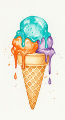 ice cream vector illustration