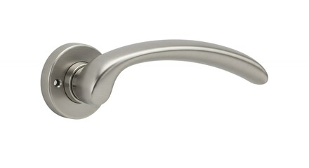 Brushed steel door handle