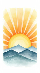 sun on the sea