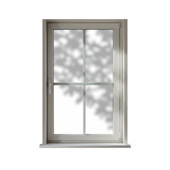 Isolated Illustration of White Frame Window with Transparent Background