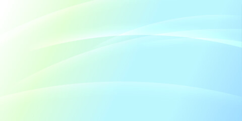 Obraz premium Soft Pastel Gradient Background with Flowing Curves – Green to Sky Blue 