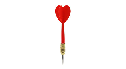 Red Arrow Dart with Heart Accurate Goal Transparent Background
