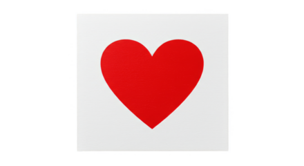 Red Heart Symbol of Love Valentines Romantic Graphic Illustration