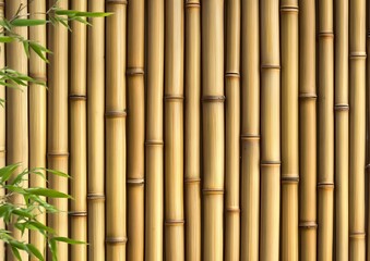 Brown bamboo fence background ,