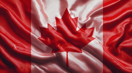 Victoria Day in Canada Vector Illustration, realistic rippling canadian flag 