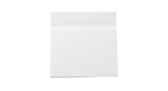 Isolated White Note Paper Message Reminder on Transparent Background