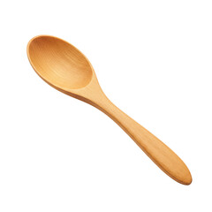 Isolated Wooden Spoon Rustic Kitchen Utensil Cooking Tool Transparent Background