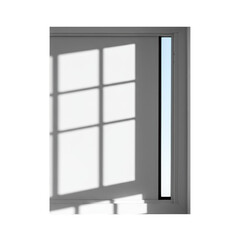 Window Frame Shadow Interior Transparent Background Illustration