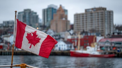 Canadian flag in Halifax 