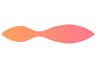 カラフルな凸凹したカーブラインの見出しフレーム