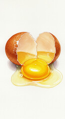 egg yolk in a glass bowl