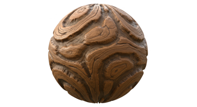 3d Abstract Texture Sphere Seamless Organic Brown Pattern Background