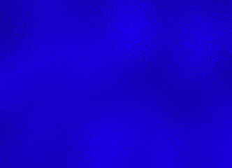 Blue Foil Texture Background with Glass Effect, Illustration. Abstract gradient bright and shiny light reflection rough texture
