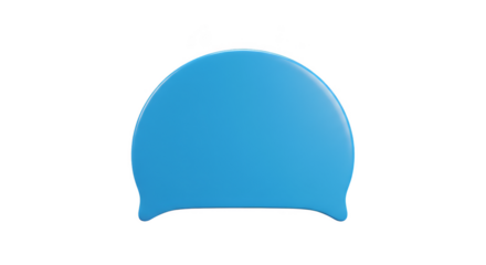 3d Render Blue Shape Icon on Transparent Background Abstract Design