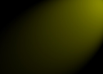 Yellow light beam at the top with a dark background. Yellow blurred beam light on dark background.abstract yellow blurred backgound.