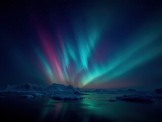 The Enigmatic Southern Lights Above The Antarctic Ice Sheet