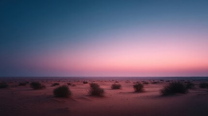 The Gentle Awakening of a Peaceful Desert Dawn