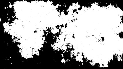 Grunge Border Texture with Distressed Ink Splatter and Rough Edges