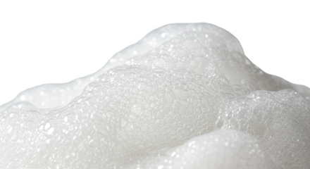 Abstract Bubbles Background White Foam Texture Lather Isolated Transparent