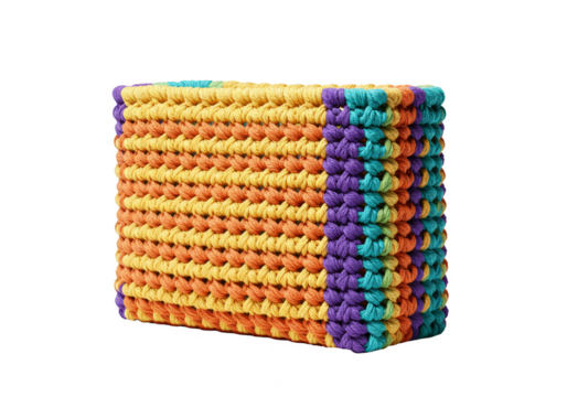 Abstract Block Structure With Colorful Pattern Geometric Design In Cube - Powered by Adobe
