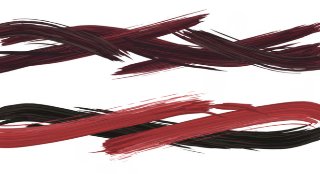 Abstract Brush Stroke Texture Illustration with Transparent Backdrop