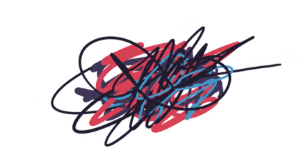 Abstract Scribbled Chaos Illustration Texture Scribbles Background Pattern