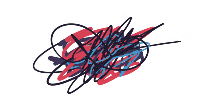 Abstract Scribbled Chaos Illustration Texture Scribbles Background Pattern