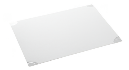 Blank White Card Background Clean Paper Mockup Template Render