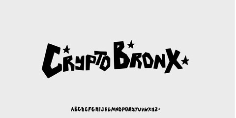 vector A fonts bold urban graffiti-style display font with sharp edges and attitude. Perfect for streetwear, hip-hop, posters, logos, youth branding, and rebellious creative projects.font