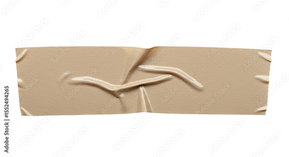 Poster adhesive tape texture isolated on transparent background design element