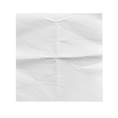 Abstract Wrinkled Crumpled White Paper Texture Background with Folds