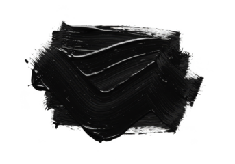 Black Stroke Paint Brush Stain Abstract Texture Background Illustration