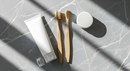 Minimalist Zero Waste Self Care Kit with Bamboo Toothbrushes