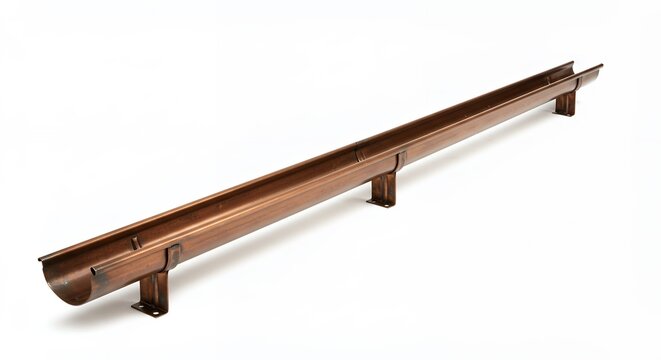 Bronze rain gutter for home improvement