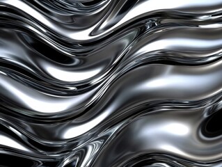 Industrial Wall Design: Wave Patterns in Steel and Aluminium