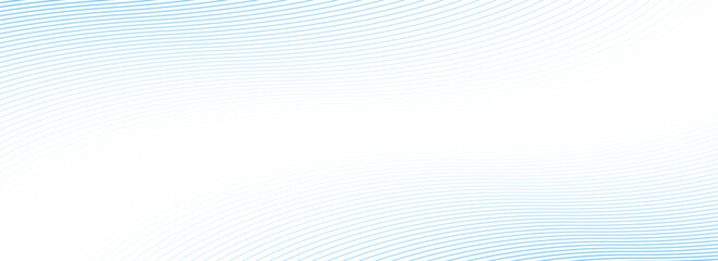 Naklejka premium Abstract thin line wave background. Light blue dynamic stripe texture. Warped and curved lines wallpaper for tech design template, finical presentation, medicine brochure, leaflet, booklet. Vector