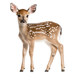 Fototapeta premium Cute Baby Deer Standing Gracefully in Natural Environment