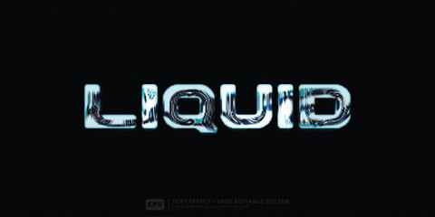 Liquid 3D Cartoon Editable Text Effect | Premium Font Template