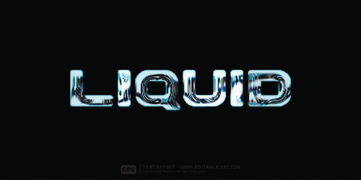 Liquid 3D Cartoon Editable Text Effect | Premium Font Template