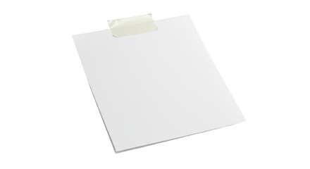 Illustration Of White Blank Paper Clipboard Isolated On Transparent